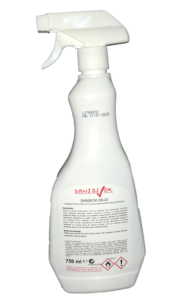 Desinfectante Superficie Sanibiok DS-20 750ml (Spray)